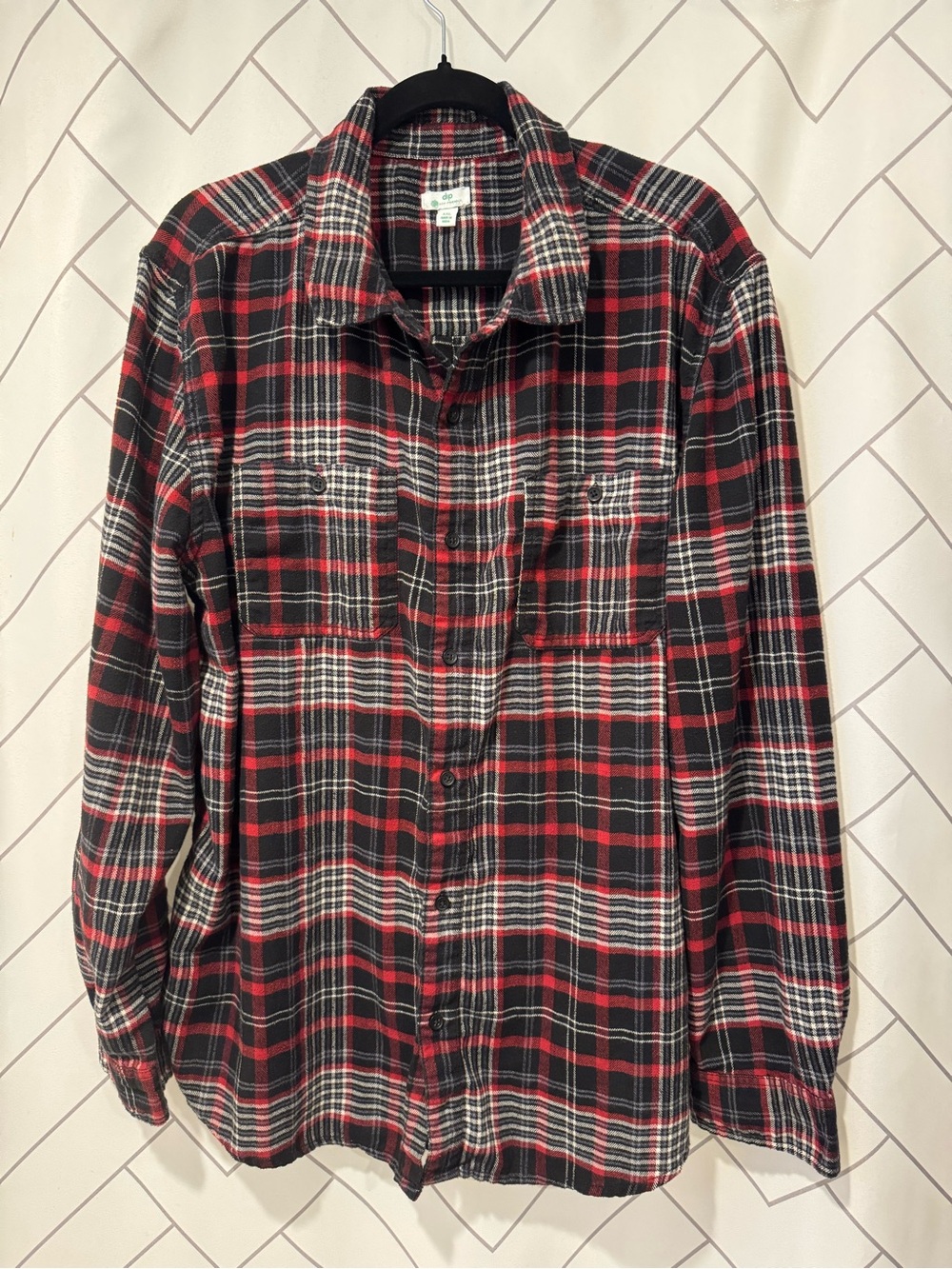 dip Red & Black Plaid Button-Down Shirt